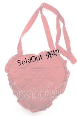 画像2: PINK HOUSE / ハートフリルショルダーバッグ  赤 Y-25-10-05-064-LO-BG-SZ-ZY