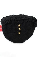 PINK HOUSE / ベリーツイードショルダーバッグ  黒 Y-25-10-05-069-LO-BG-SZ-ZY