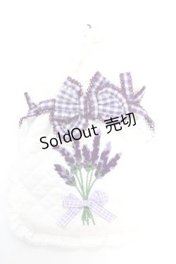 画像1: PINK HOUSE / ラベンダー刺繍入りキルティングポシェット  オフシロ Y-25-10-05-075-LO-BG-SZ-ZY