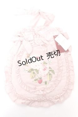 画像1: PINK HOUSE / Berry Rose刺繍アップリケ付きフリルポシェット  ピンク Y-25-10-05-076-LO-BG-SZ-ZY