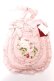 画像1: PINK HOUSE / Berry Rose刺繍アップリケ付きフリルポシェット  ピンク Y-25-10-05-076-LO-BG-SZ-ZY (1)