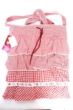 画像1: PINK HOUSE / ギンガムパッチワークバッグ F 赤 Y-25-10-05-080-LO-BG-SZ-ZY