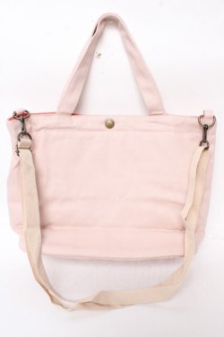 画像2: PINK HOUSE / くまワッペンバッグ  ピンク Y-25-10-05-084-LO-BG-SZ-ZY