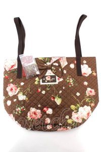 PINK HOUSE / Berry Roseプリントバッグ  ブラウン Y-25-10-05-087-LO-BG-SZ-ZY