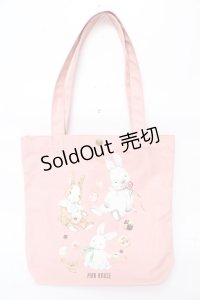 PINK HOUSE / クッキーラビッツプリントバッグ F ピンク Y-25-10-05-090-LO-BG-SZ-ZY