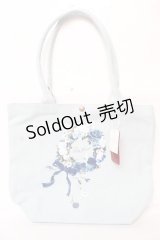 PINK HOUSE / ローズリースプリントバッグ  サックス Y-25-10-05-091-LO-BG-SZ-ZY