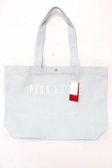 PINK HOUSE / カラフルロゴプリントトートバッグ  サックス Y-25-10-05-096-LO-BG-SZ-ZY