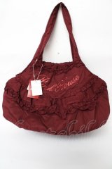 PINK HOUSE / ロゴ刺繍入りローンバッグ  ボルドー Y-25-10-05-098-LO-BG-SZ-ZY