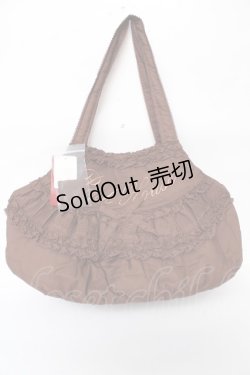 画像1: PINK HOUSE / ロゴ刺繍入りローンバッグ  ブラウン Y-25-10-05-099-LO-BG-SZ-ZY