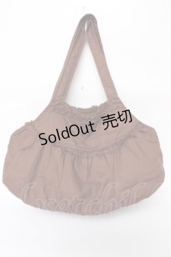 画像2: PINK HOUSE / ロゴ刺繍入りローンバッグ  ブラウン Y-25-10-05-099-LO-BG-SZ-ZY