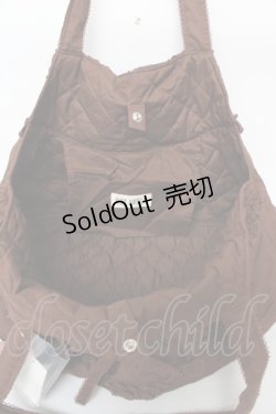 画像3: PINK HOUSE / ロゴ刺繍入りローンバッグ  ブラウン Y-25-10-05-099-LO-BG-SZ-ZY