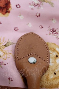 画像3: PINK HOUSE / テディ×勿忘草柄バッグ  ピンク Y-25-10-05-103-LO-BG-SZ-ZY