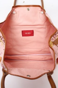 画像5: PINK HOUSE / テディ×勿忘草柄バッグ  ピンク Y-25-10-05-103-LO-BG-SZ-ZY