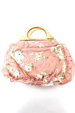画像2: PINK HOUSE / ティーカッププリントハンドルバッグ F ボルドー Y-25-10-05-106-LO-BG-SZ-ZY