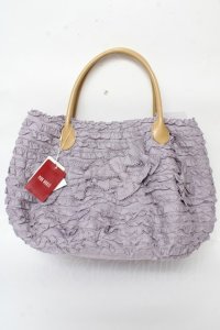 PINK HOUSE / リボン付きフリルバッグ F ラベンダー Y-25-10-05-109-LO-BG-SZ-ZY