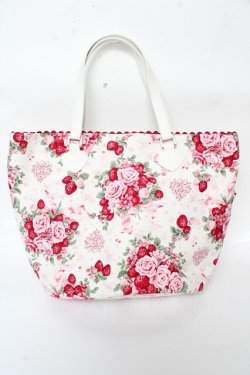 画像2: BABY,THE STARS SHINE BRIGHT / シュガーブーケ〜永遠の乙女の憧れ〜柄バケツ型Bag  白 Y-25-10-05-110-BA-BG-SZ-ZY