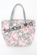 BABY,THE STARS SHINE BRIGHT / シュガーブーケ〜永遠の乙女の憧れ〜柄バケツ型Bag  黒 Y-25-10-05-112-BA-BG-SZ-ZY