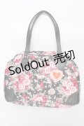 BABY,THE STARS SHINE BRIGHT / シュガーブーケ〜永遠の乙女の憧れ〜柄ボストンBag  黒 Y-25-10-05-113-BA-BG-SZ-ZY