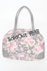 BABY,THE STARS SHINE BRIGHT / シュガーブーケ〜永遠の乙女の憧れ〜柄ボストンBag  黒 Y-25-10-05-113-BA-BG-SZ-ZY