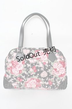 画像2: BABY,THE STARS SHINE BRIGHT / シュガーブーケ〜永遠の乙女の憧れ〜柄ボストンBag  黒 Y-25-10-05-113-BA-BG-SZ-ZY
