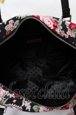 画像3: BABY,THE STARS SHINE BRIGHT / シュガーブーケ〜永遠の乙女の憧れ〜柄ボストンBag  黒 Y-25-10-05-113-BA-BG-SZ-ZY