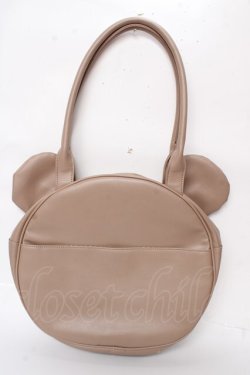 画像2: axes femme kawaii / クマ型トートバッグ  ベージュ Y-25-10-05-116-AX-BG-SZ-ZY