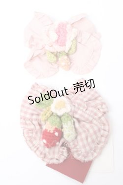画像1: PINK HOUSE / Berry Roseモチーフ付き2種リボンブローチセット  ピンク Y-25-10-05-015-LO-AC-SZ-ZY