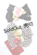 PINK HOUSE / Berry Roseモチーフ付き2種リボンブローチセット  黒 Y-25-10-05-016-LO-AC-SZ-ZY