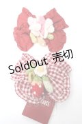 PINK HOUSE / Berry Roseモチーフ付き2種リボンブローチセット  赤 Y-25-10-05-017-LO-AC-SZ-ZY