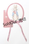 PINK HOUSE / PETER RABBIT ワッペンブローチ  赤 Y-25-10-05-019-LO-ZA-SZ-ZY