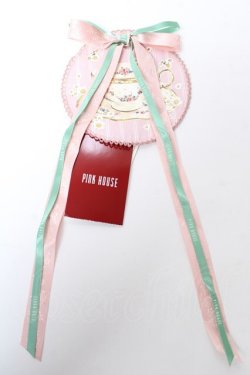 画像1: PINK HOUSE / ティーカップモチーフワッペン  ピンク Y-25-10-05-021-LO-ZA-SZ-ZY