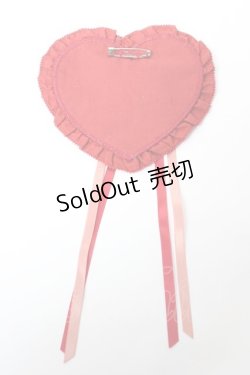画像2: PINK HOUSE / ロゴ刺繍ハートワッペン  赤 Y-25-10-05-022-LO-ZA-SZ-ZY