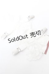 PINK HOUSE / リボン付きたくし上げベルトクリップ2個セット  白 Y-25-10-05-024-LO-ZA-SZ-ZY