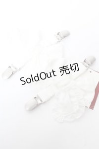 PINK HOUSE / リボン付きたくし上げベルトクリップ2個セット  白 Y-25-10-05-024-LO-ZA-SZ-ZY