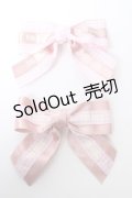 PINK HOUSE / 【 PINK HOUSE × misako aoki 】リボンヘアクリップ2個セット  ピンク Y-25-10-05-029-LO-AC-SZ-ZY