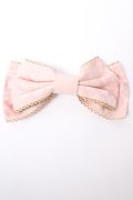 Angelic Pretty / ホイップジャガードリボンバレッタ  ピンク Y-25-10-05-034-AP-ZA-SZ-ZY