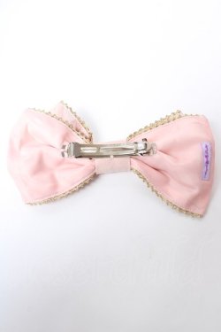 画像2: Angelic Pretty / ホイップジャガードリボンバレッタ  ピンク Y-25-10-05-034-AP-ZA-SZ-ZY