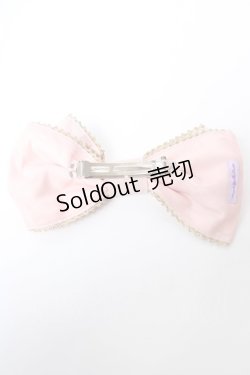 画像2: Angelic Pretty / ホイップジャガードリボンバレッタ  ピンク Y-25-10-05-034-AP-ZA-SZ-ZY
