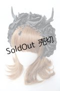 Restyle / Antlers Roses カチューシャ  黒 Y-25-10-05-036-GO-AC-SZ-ZY