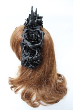 画像2: Restyle / Antlers Roses カチューシャ  黒 Y-25-10-05-036-GO-AC-SZ-ZY