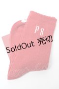 PINK HOUSE / PHロゴ入りソックス  赤 Y-25-10-05-038-LO-ZA-SZ-ZT485