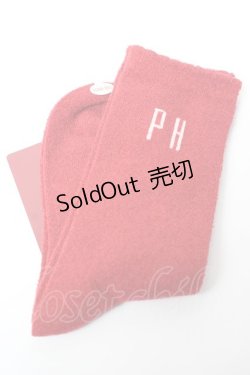 画像1: PINK HOUSE / PHロゴ入りソックス  赤 Y-25-10-05-038-LO-ZA-SZ-ZT485