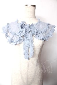 PINK HOUSE / ポルカドットチュールティペット  サックス Y-25-10-05-040-LO-ZA-SZ-ZY