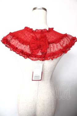 画像2: PINK HOUSE / ポルカドットチュールティペット  赤 Y-25-10-05-041-LO-ZA-SZ-ZY