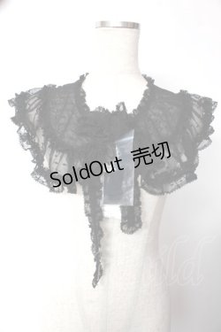 画像1: PINK HOUSE / ポルカドットチュールティペット  黒 Y-25-10-05-042-LO-ZA-SZ-ZY