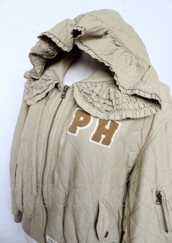 画像3: PINK HOUSE / PHロゴワッペン付きフードブルゾン F カーキ Y-25-10-06-035-LO-JA-SZ-ZY