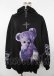 画像1: TRAVAS TOKYO / Furry bear half zip high neck hoodie　パーカー  黒 Y-25-10-06-039-PU-TO-SZ-ZY (1)