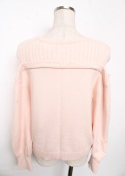 画像2: axes femme / レイヤード風ニット F ピンク Y-25-10-06-045-AX-TO-SZ-ZY
