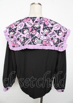 画像2: ACDC RAG / クロミ ブラウス  黒 Y-25-10-06-048-PU-BL-SZ-ZY