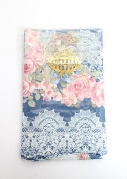 画像1: BAROQUE / Secret gardenプリントタイツ  ネイビー Y-25-10-06-007-EL-SH-SZ-ZY